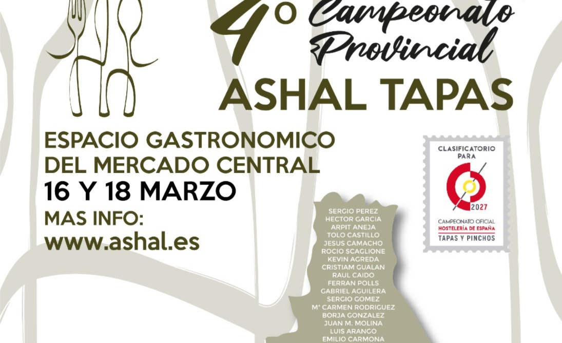 EN COCINA LA ORGANIZACION DEL V CAMPEONATO PROV. ASHAL TAPAS 2026 